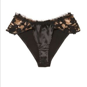 For Love and Lemons Bordeaux Applique Panty